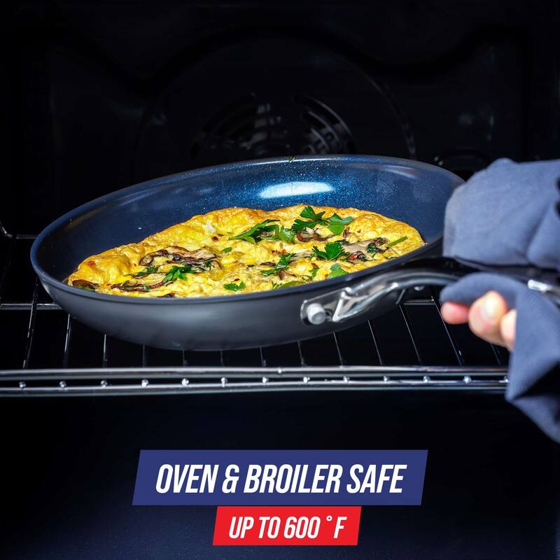 Blue Diamond Hard Anodized ToxinFree Ceramic Nonstick Dishwasher, Oven